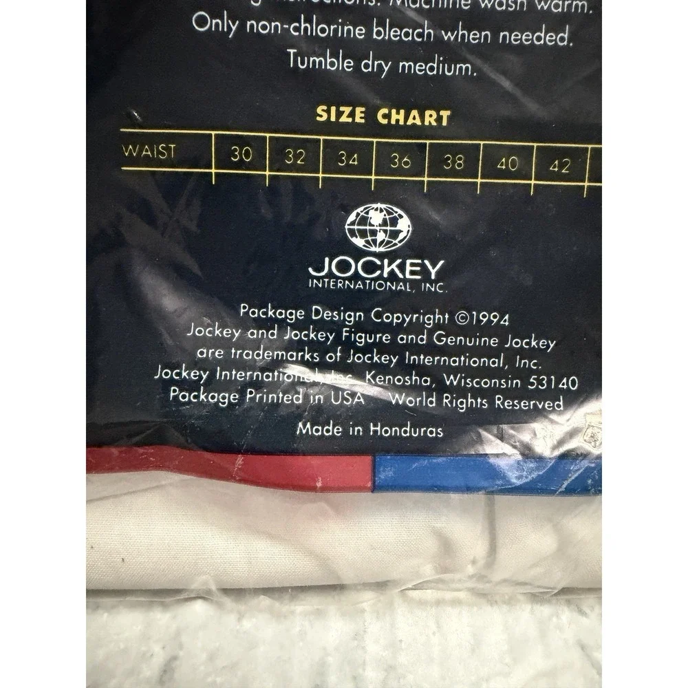 New Jockey Classic Full Cut Mens Boxer Underwear 2 Pair Size 40 Vintage 1994 90s